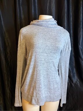 Sonoma Light Gray Cowl Neck Sweater
